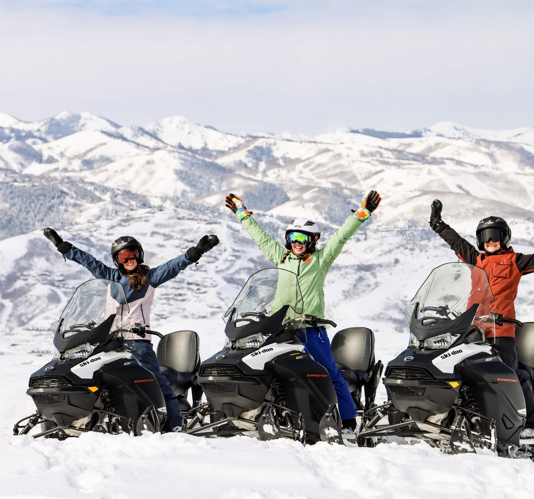 Snowmobiling Above Timberline