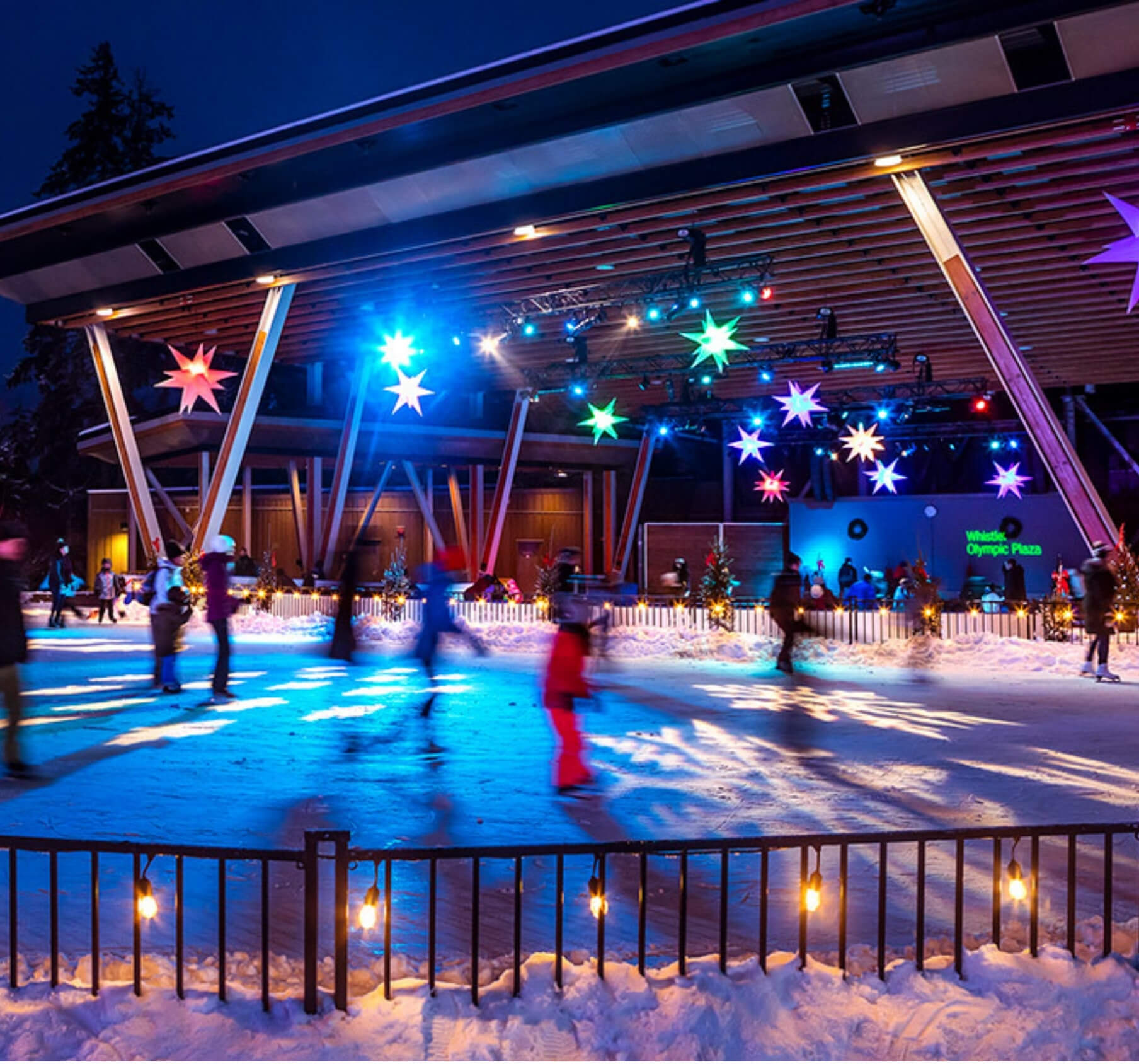 Ice Skating at Olympic Plaza