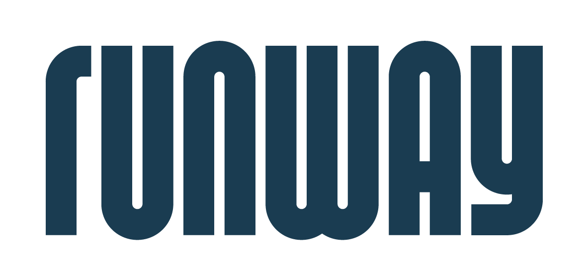 Runway Logo Type Navy Blue